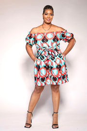 Nola African Print Playsuit