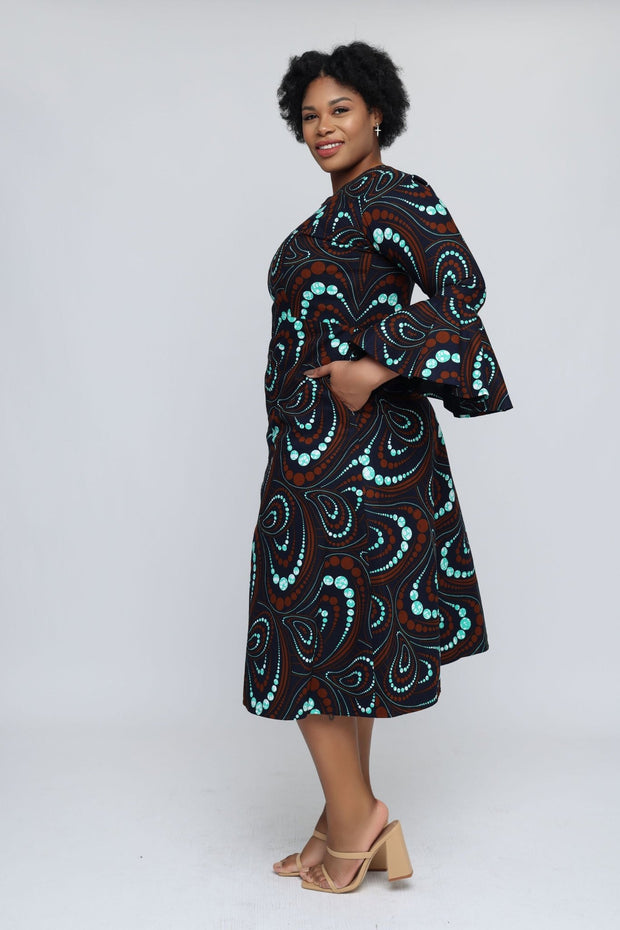 Zainab African Print Jacket Dress
