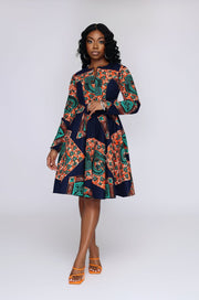 Nzuri Women’s African Print Jacket Dress - Ray Darten