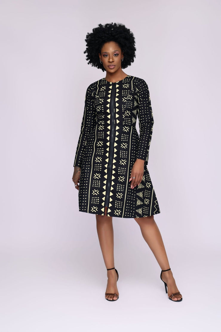 Dara African Print Jacket Dress - Ray Darten