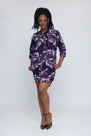 Bola African Print Shirt Dress - Ray Darten