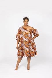 Bimbare African Print Dress