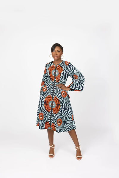 Sotikare African Print Jacket Dress