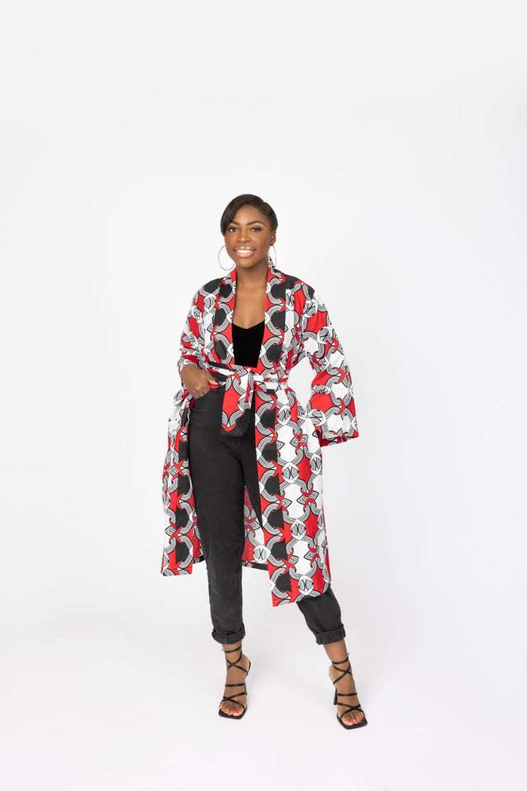 Banyo African Print Kimono