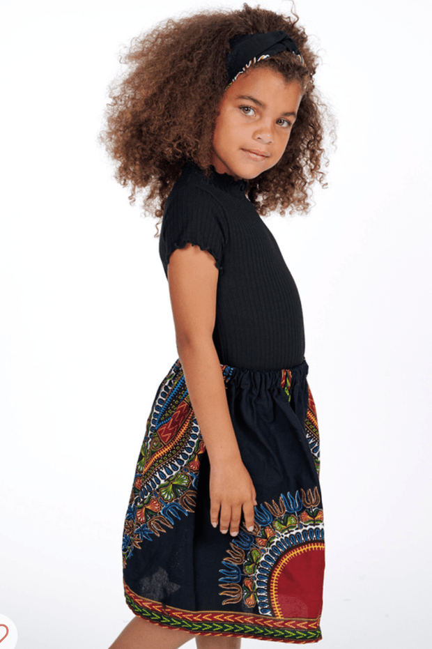 Olori African Print Skirts For Kids - Ray Darten