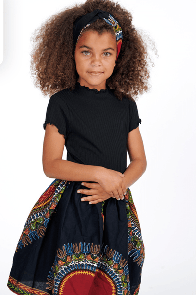Olori African Print Skirts For Kids - Ray Darten