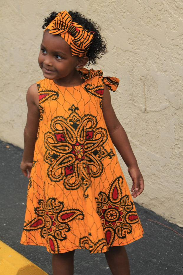 Zahra African Print Babies dress