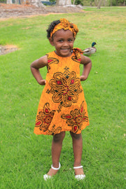 Zahra African Print Babies dress