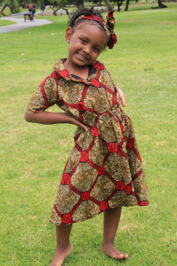 Keji African Print Dress - Kids - Ray Darten