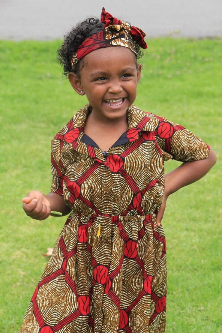 Keji African Print Dress - Kids - Ray Darten