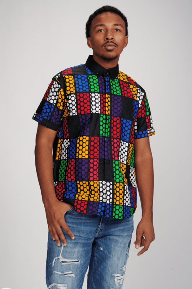 Taiwo Men's African Print Shirt - Ray Darten