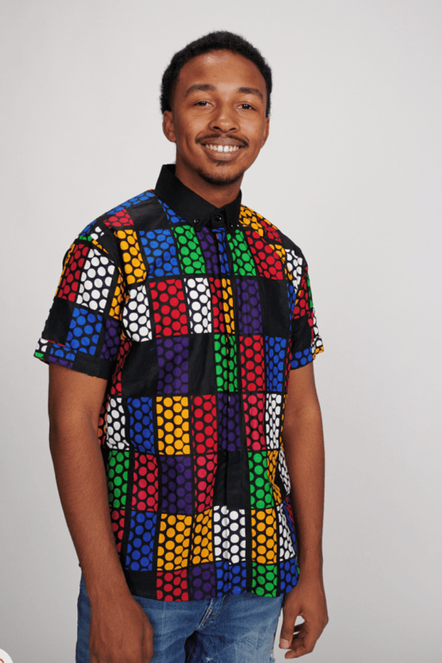 Taiwo Men's African Print Shirt - Ray Darten