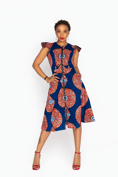 Oyin African Print Jacket Dress