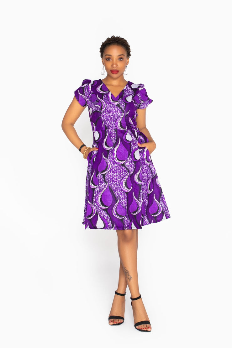 Folusho African Print Dress - Ray Darten