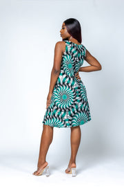 Simisola African Print Dress - Ray Darten