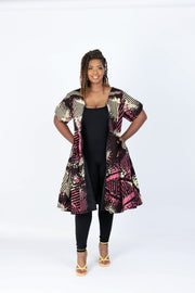 Jolomi African Print Jacket Dress - Ray Darten