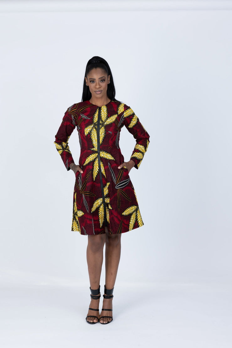 Lilo African Print Jacket Dress - Ray Darten