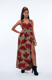 Ewami African Print Dress