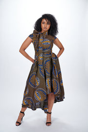 Yasola African Print Dress