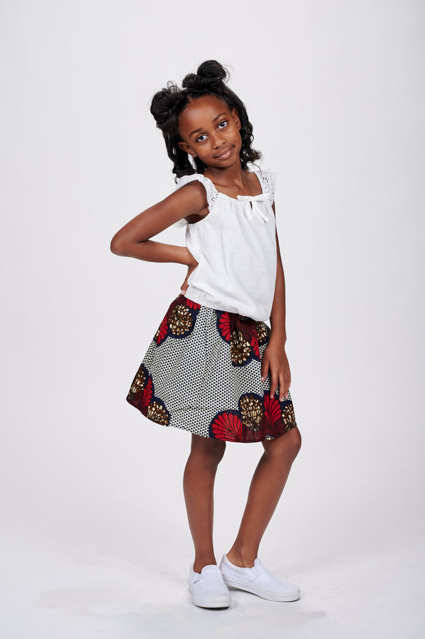 Dodo African Print Skirts For Kids