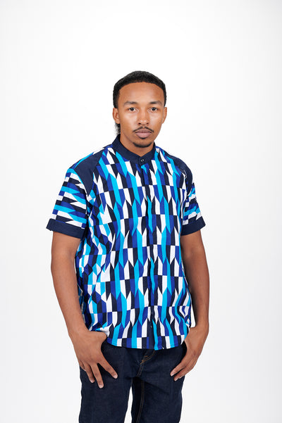 Adekunle Men's African Print Shirt