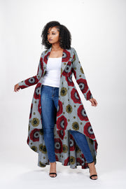 Latifa African Print Wrap Dress