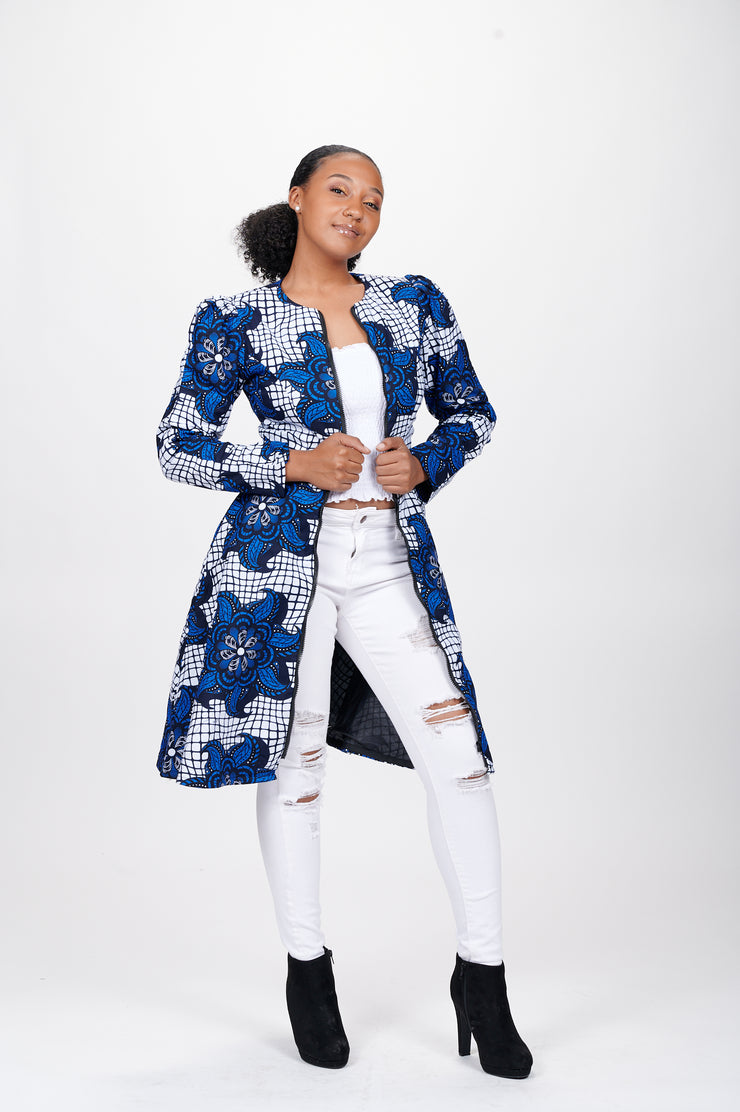 Samara African Print Jacket Dress