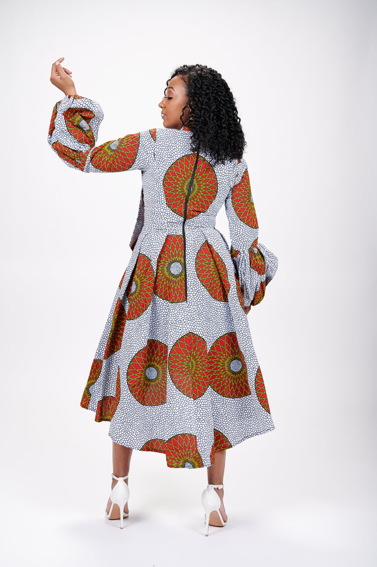 Georgia African Print Dress