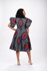 Lisa African Print Dress