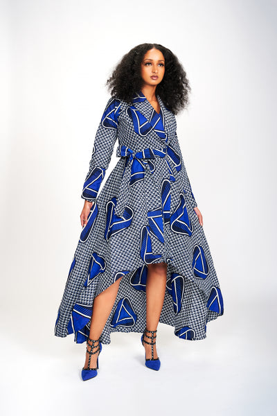 Ope African Print Wrap Dress