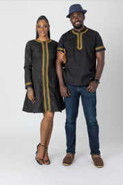 Asake African Embroidered Jacket Dress - Ray Darten