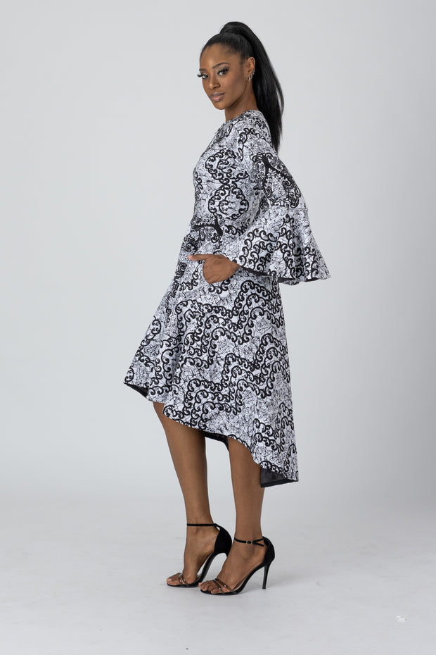 Aralola African Print Jacket Dress