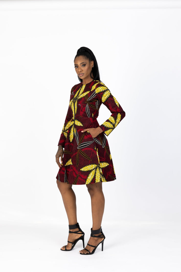 Lilo African Print Jacket Dress - Ray Darten