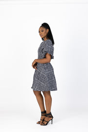 Toni African Print Jacket Dress