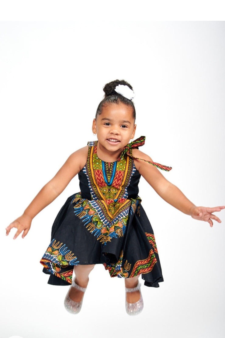 Olori African Print Baby Dress - Ray Darten