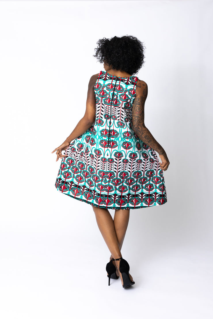 Tamina African Print Dress
