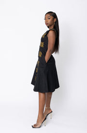 Itura African Embroidered Jacket Dress - Ray Darten