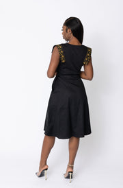 Itura African Embroidered Jacket Dress - Ray Darten