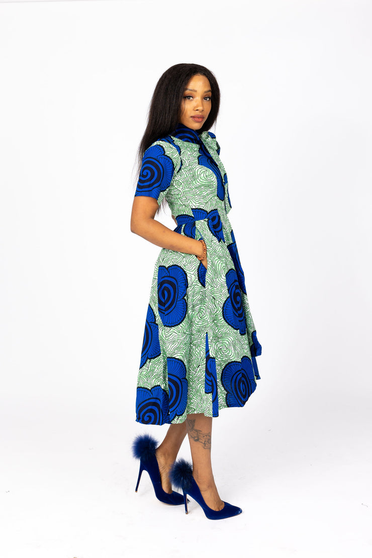 Anoti African Print Dress
