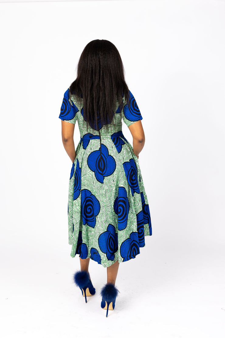 Anoti African Print Dress
