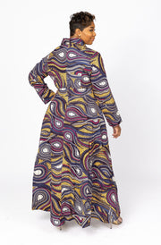 Fowowe African Print Wrap Dress