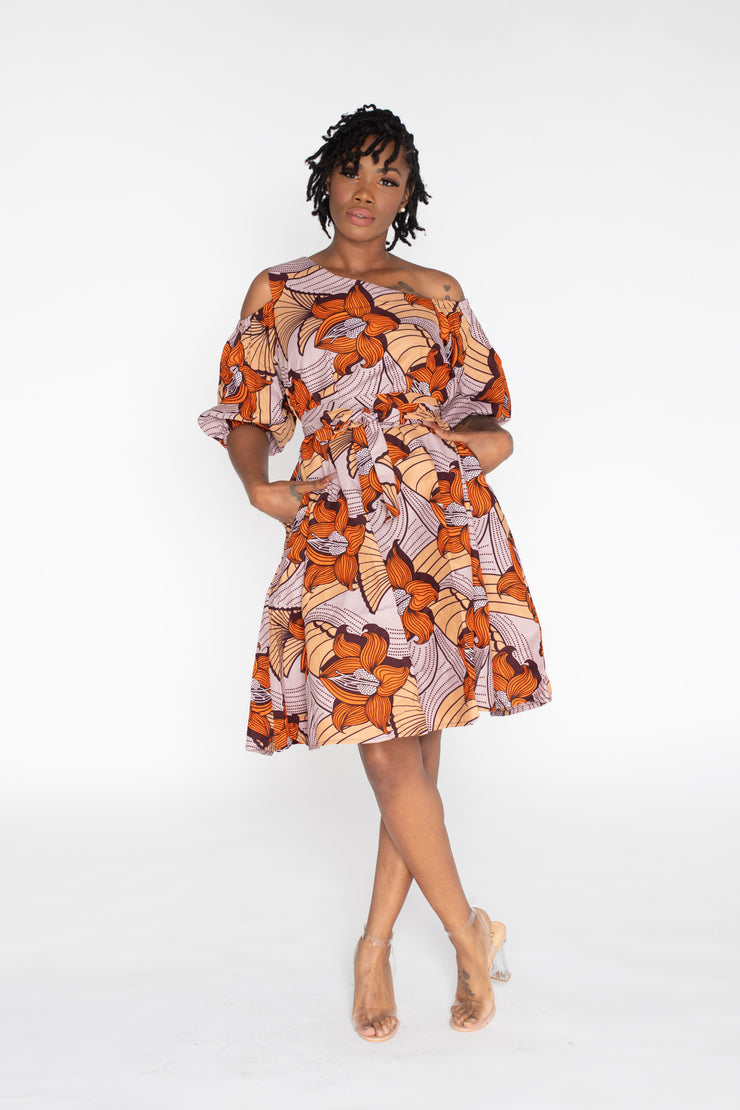 Bimbare African Print Dress