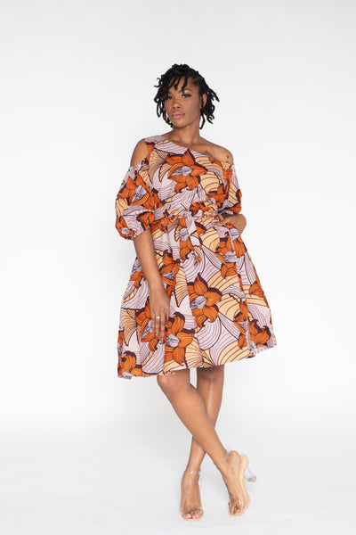 Bimbare African Print Dress