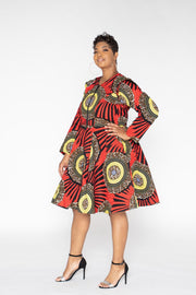 Tobi African Print Jacket Dress - Ray Darten