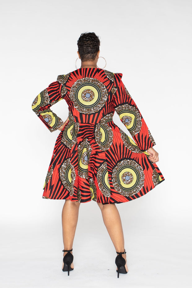 Tobi African Print Jacket Dress - Ray Darten