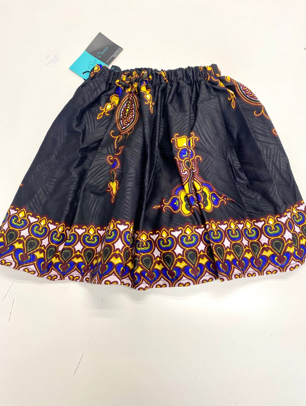 Ola African Print Skirts For Kids - Ray Darten