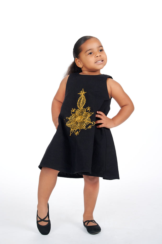 Toye African Embroidered Kids Dress