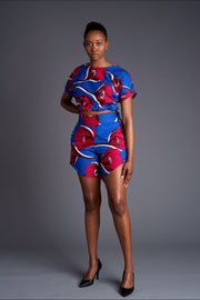 Tola African Print cropped top