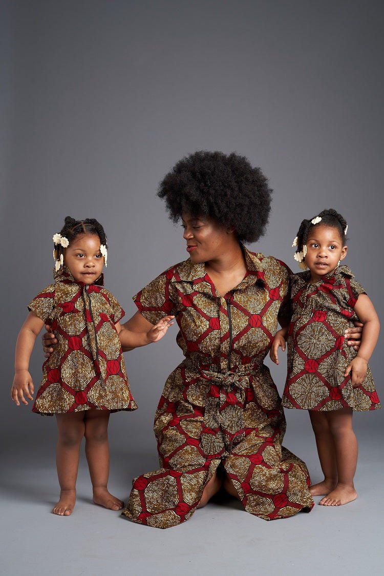 Mother and Daughter African Print Outfits Girl Dresses, Girls